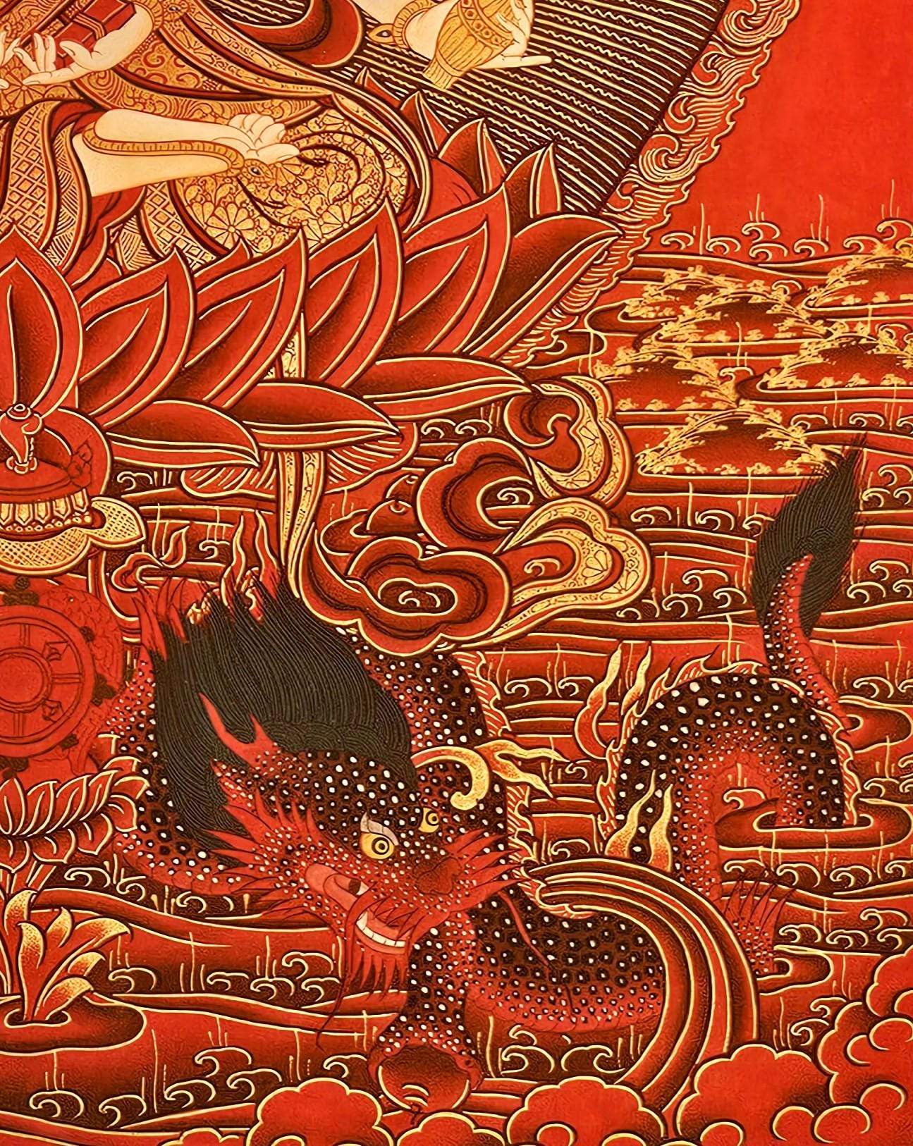 Chandi Devi Painting Hindu Goddess Wall Art Divine Feminine Power Decor Shakti Spiritual Home Gift Durga Energy Altar Poster Illustration