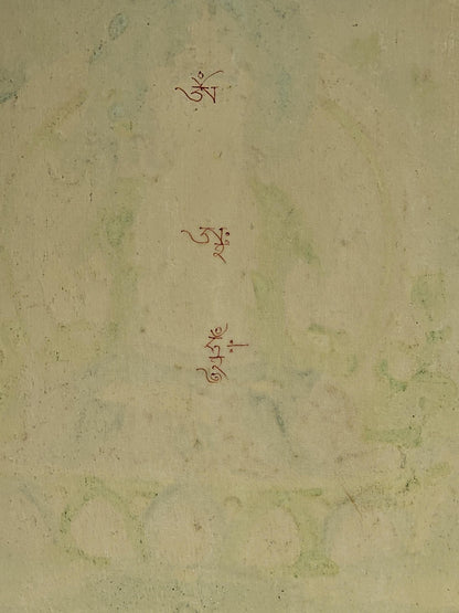 Hand Painted Medicine Buddha Thangka on Cotton Canvas | Healing Tibetan Wall Art | Spiritual Buddhist Decor for Altar or Meditation Room