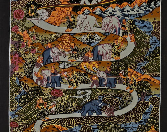 Way to Heaven Thangka Painting