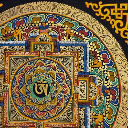 Mandala Thangka – Handcrafted Spiritual Art (20x20 cm)