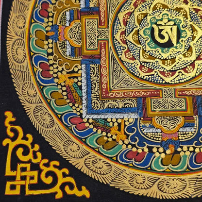 Mandala Thangka – Handcrafted Spiritual Art (20x20 cm)